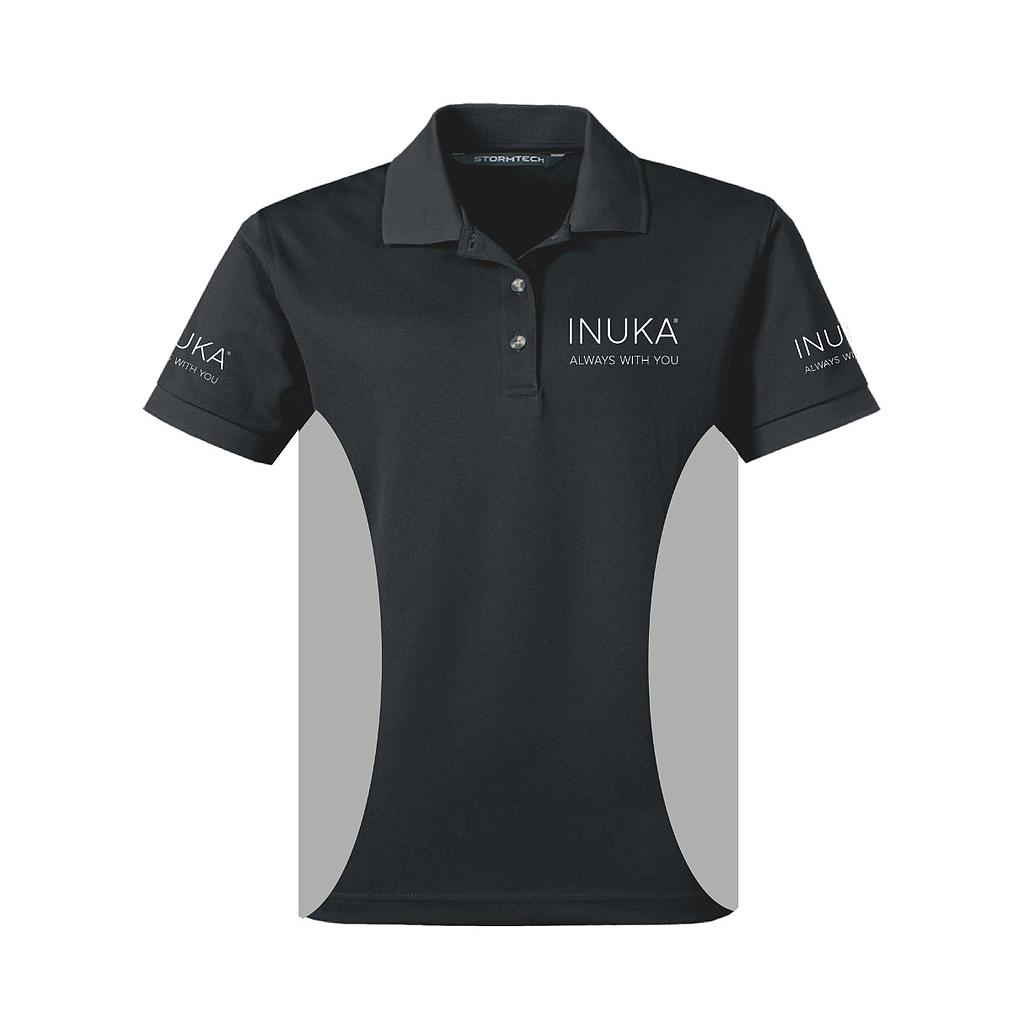 Golf Shirt: Black/Silver (M) - Short Sleeve