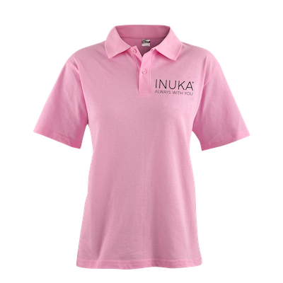 Golf Shirt: PINK (M) - Short Sleeve